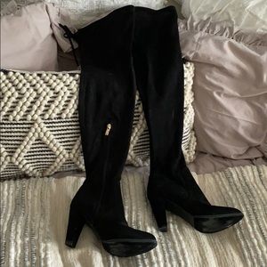 Black over the knee boots